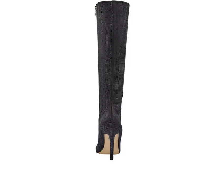 Hot Lady Couture Women's Diamond Knee High Stiletto Boots