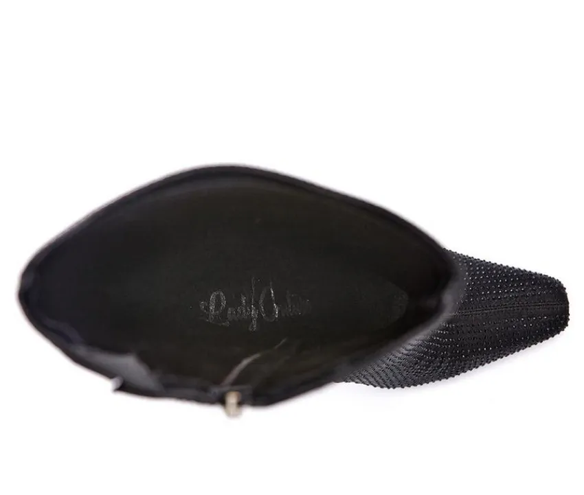 Hot Lady Couture Women's Diamond Knee High Stiletto Boots