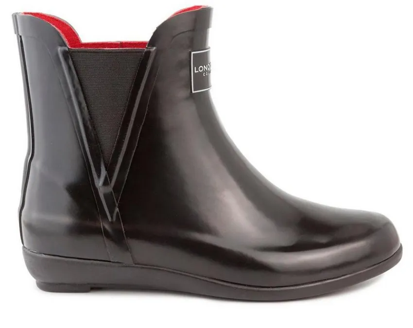 New London Fog Women's Piccadilly Chelsea Rain Boots