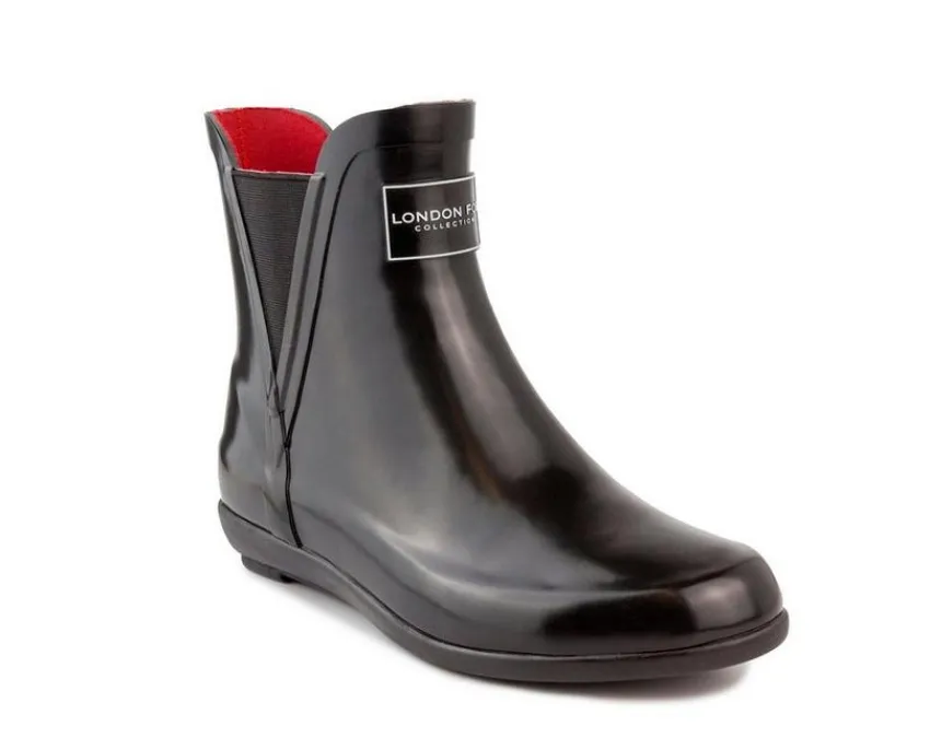 New London Fog Women's Piccadilly Chelsea Rain Boots