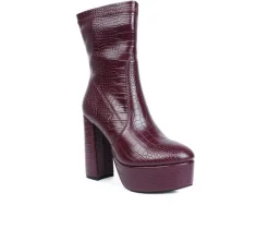Outlet London Rag Women's Big Six Platform Heeled Booties