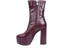 Outlet London Rag Women's Big Six Platform Heeled Booties