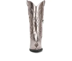 Outlet London Rag Women's Cowboy Metallic Western Boots