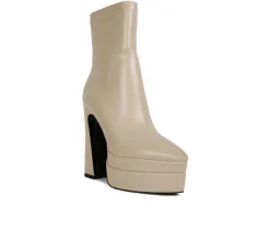 New London Rag Women's Dextra Platform Heeled Booties