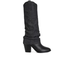 Hot London Rag Women's Fab Cowboy Knee High Boots