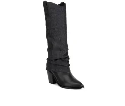Hot London Rag Women's Fab Cowboy Knee High Boots