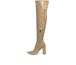 Clearance London Rag Women's Flittle Over The Knee Heeled Boots