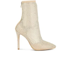 New London Rag Women's Fortunate Stiletto Booties