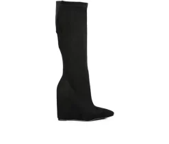 Clearance London Rag Women's Gladol Knee High Wedge Boots