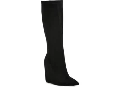Clearance London Rag Women's Gladol Knee High Wedge Boots