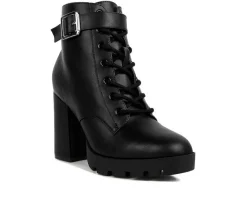 Outlet London Rag Women's Grahams Platform Heeled Combat Boots