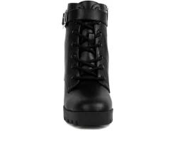 Outlet London Rag Women's Grahams Platform Heeled Combat Boots