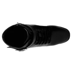 Outlet London Rag Women's Grahams Platform Heeled Combat Boots