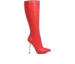 Best London Rag Women's Hale Knee High Stiletto Boots