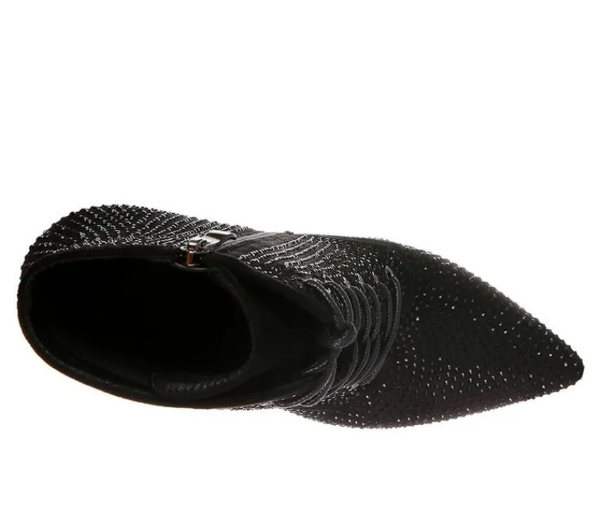 Outlet London Rag Women's Head On Lace Up Stiletto Booties