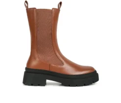 London Rag Women's Jolt Mid Calf Chelsea Boots