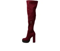 Outlet London Rag Women's Maple Over The Knee Heeled Boots