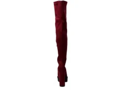 Outlet London Rag Women's Maple Over The Knee Heeled Boots