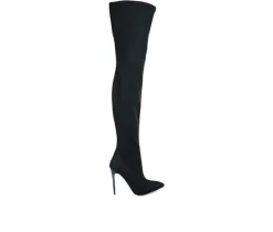 Best London Rag Women's No Calm Over The Knee Stiletto Boots