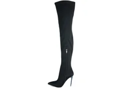 Best London Rag Women's No Calm Over The Knee Stiletto Boots
