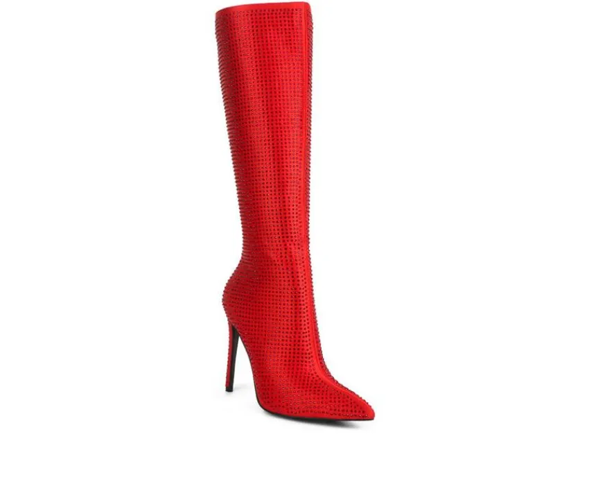 Clearance London Rag Women's Pipette Knee High Stiletto Boots