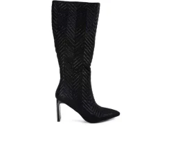 Sale London Rag Women's Prinkles Knee High Heeled Boots