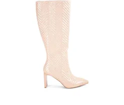 Online London Rag Women's Prinkles Knee High Heeled Boots