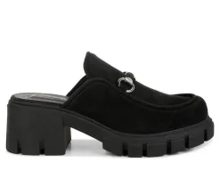 Best London Rag Women's Prosper Chunky Heeled Mules