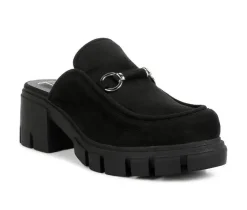 Best London Rag Women's Prosper Chunky Heeled Mules