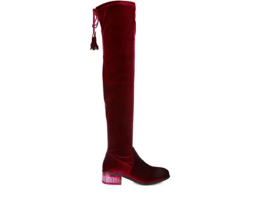 Best London Rag Women's Rumple Knee High Boots