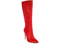 Best London Rag Women's Tinkles Knee High Stiletto Boots