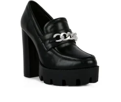 Outlet London Rag Women's Y2K High Platform Heeled Loafers