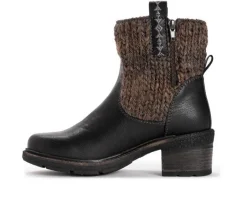 New MUK LUKS Women's Arya Arlene Heeled Winter Booties