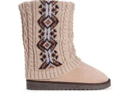 New MUK LUKS Women's Cheryl Sweater Winter Boots