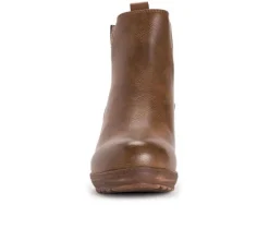 Sale MUK LUKS Women's England Oxford Wedge Booties