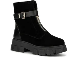 New Olivia Miller Women's Angie Lugged Boots