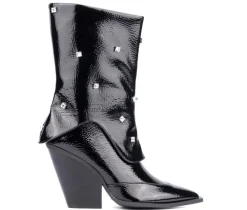 Olivia Miller Women's Bling Mid Calf Booties