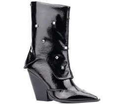 Olivia Miller Women's Bling Mid Calf Booties