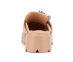 Clearance Olivia Miller Women's Heart Lugged Clogs