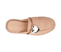 Clearance Olivia Miller Women's Heart Lugged Clogs