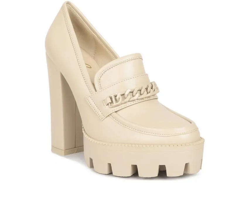 Outlet Rag & Co Women's Corinne Heeled Loafers