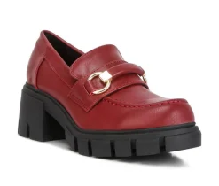 Discount Rag & Co Women's Evangeline Lugged Loafers