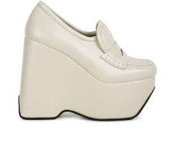 Online Rag & Co Women's Gilliam Platform Wedge Loafers