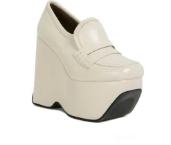 Online Rag & Co Women's Gilliam Platform Wedge Loafers