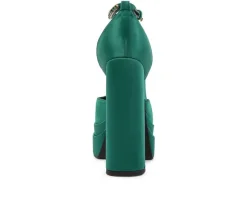 Outlet Rag & Co Women's Martin Block Heel Platform Pumps