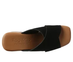 Rag & Co Women's Matrix Platform Heeled Sandals