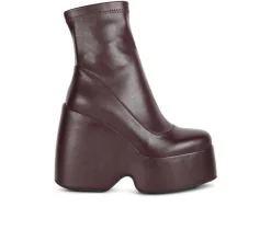 Online Rag & Co Women's Purnell Wedge Platform Booties