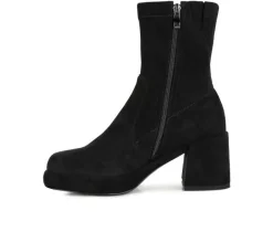 Clearance Rag & Co Women's Two Cubes Heeled Booties