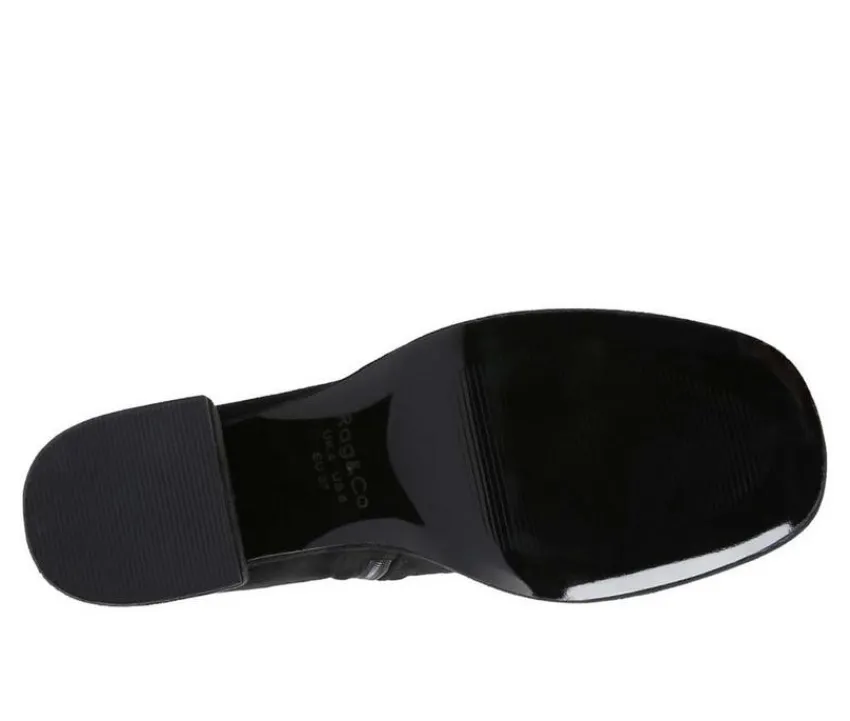 Clearance Rag & Co Women's Two Cubes Heeled Booties