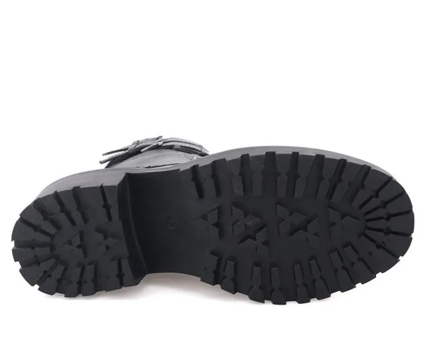 Discount ROAN by BED STU Women's Noelia Mid-Calf Combat Boots